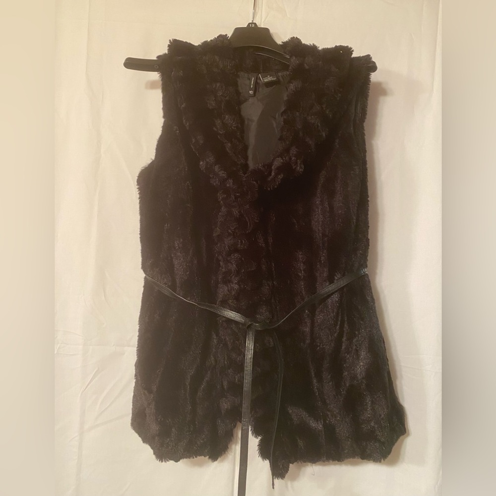 Faux fur vest